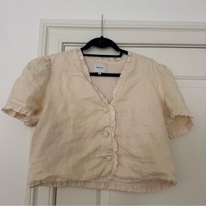 Reformation Bess Linen Top